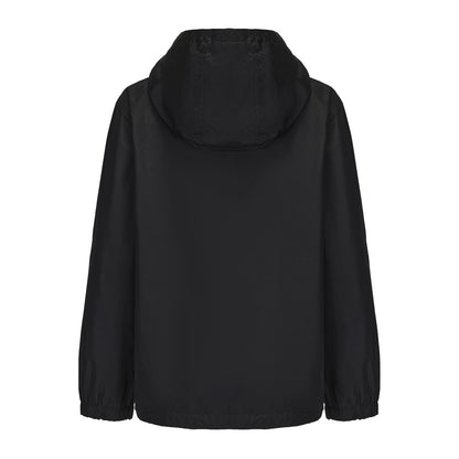 Black - Back - Gelert Childrens-Kids Relaxed Fit Windbreaker