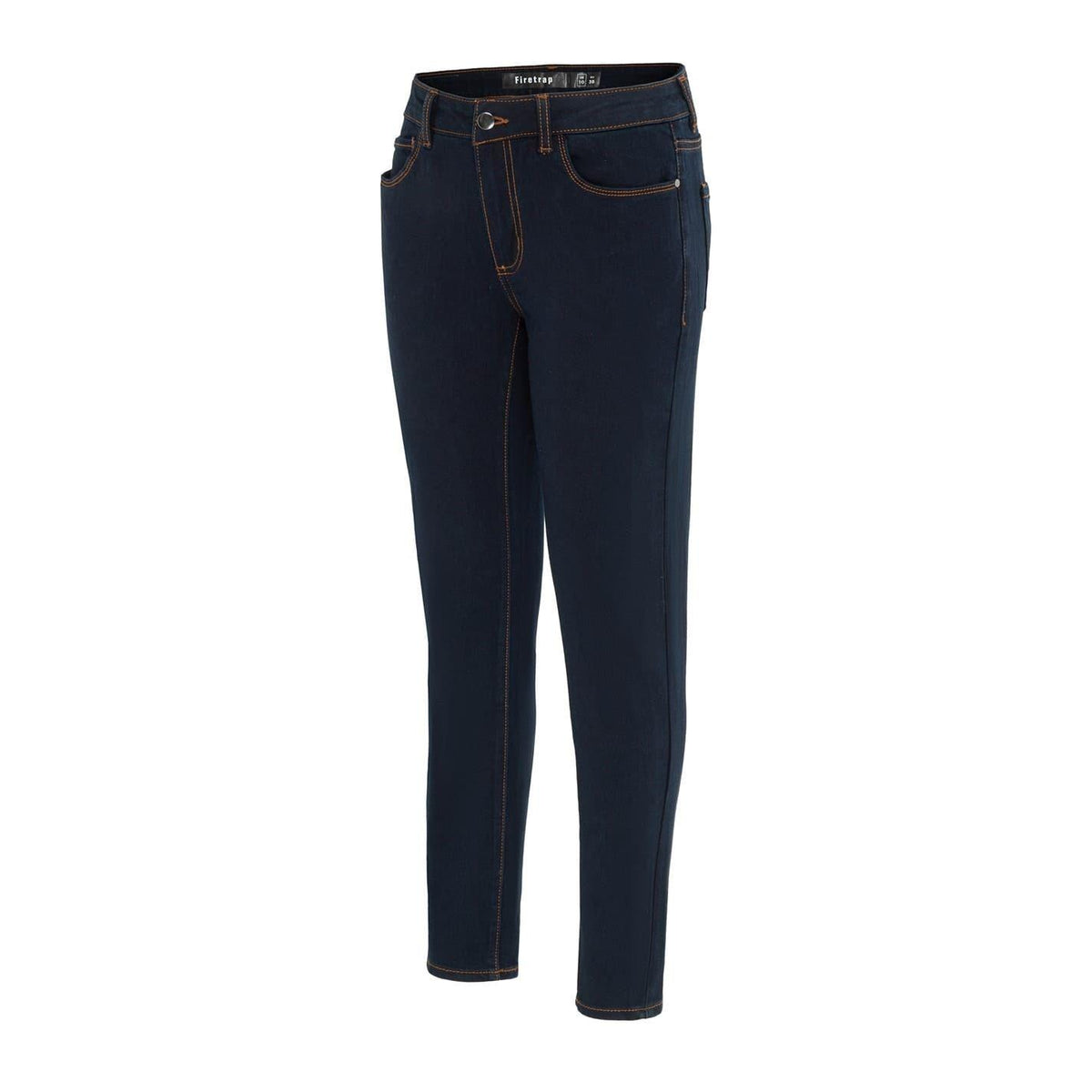 Night Blue - Side - Firetrap Womens-Ladies Mid Rise Skinny Jeans