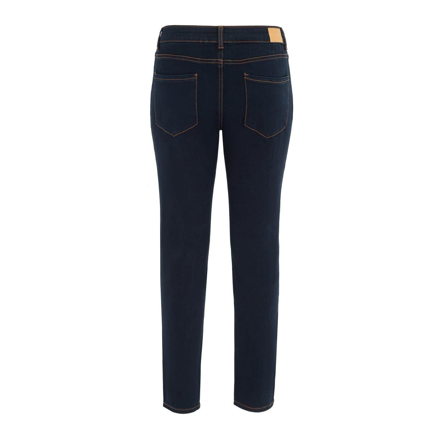 Night Blue - Back - Firetrap Womens-Ladies Mid Rise Skinny Jeans