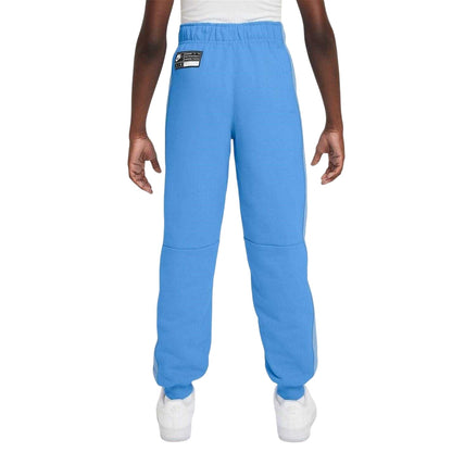 University Blue - Back - Nike Childrens-Kids Fleece Colour Block Joggers