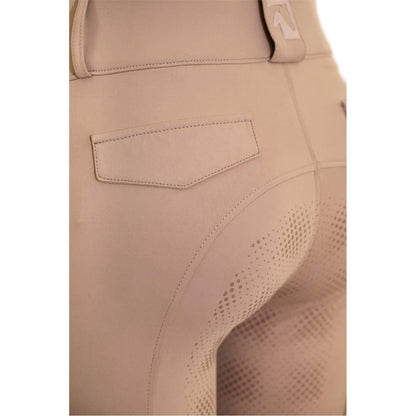 Beige - Lifestyle - Requisite Womens-Ladies ProCore High Waist Horse Riding Tights