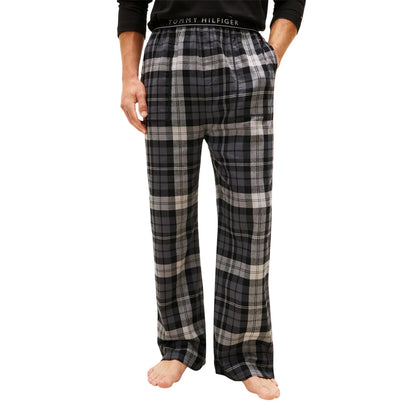 Black - Lifestyle - Tommy Hilfiger Mens Flannel Plaid Pyjama Bottoms