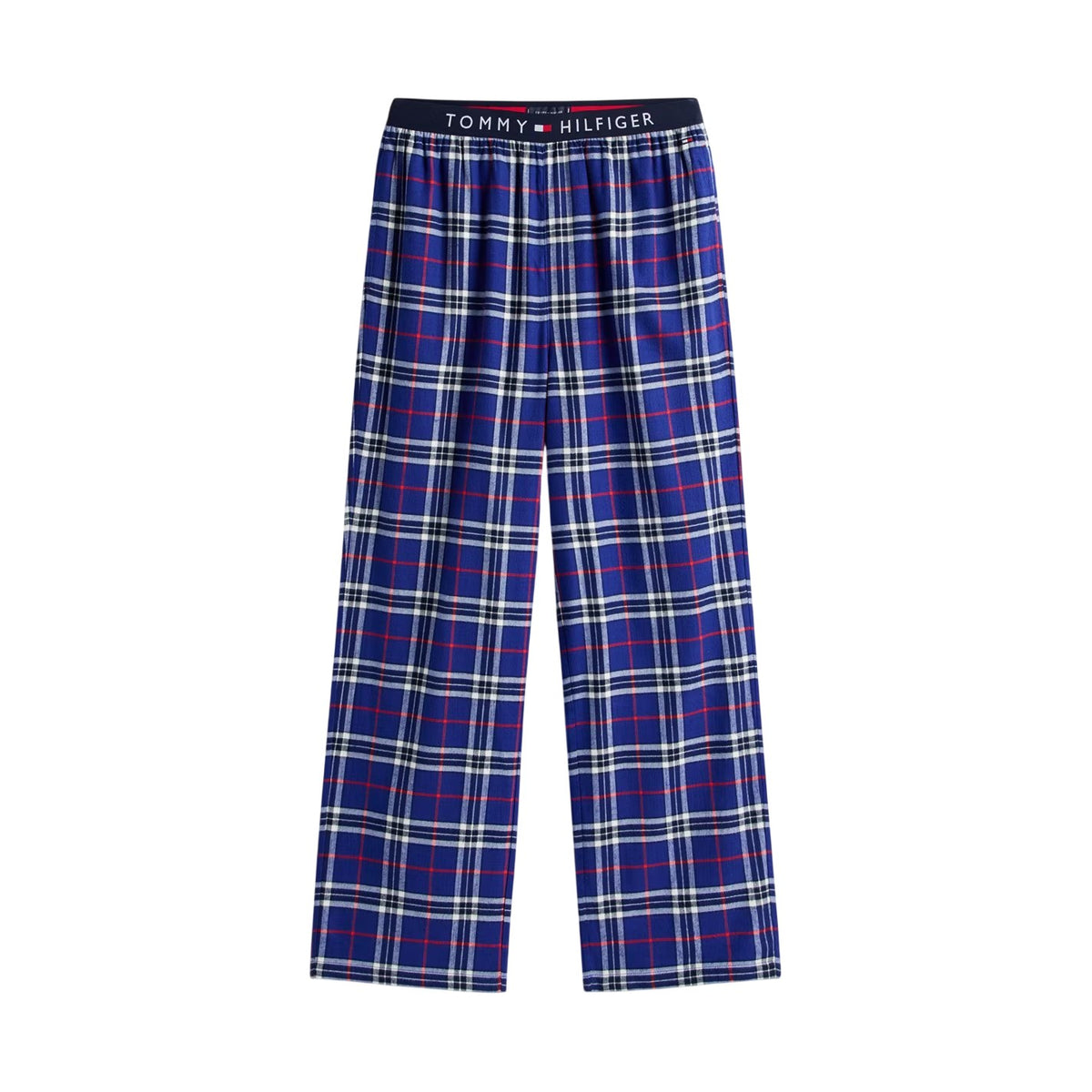 Blue - Front - Tommy Hilfiger Mens Flannel Plaid Pyjama Bottoms
