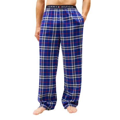 Blue - Lifestyle - Tommy Hilfiger Mens Flannel Plaid Pyjama Bottoms