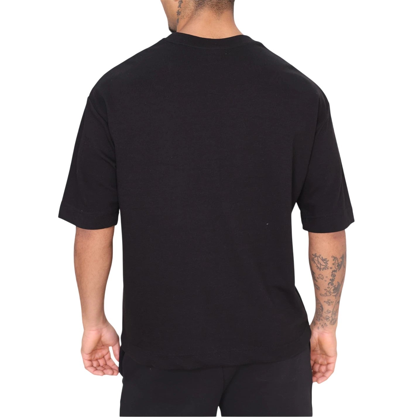Black - Back - Rose London Mens Graffiti Relaxed Fit T-Shirt