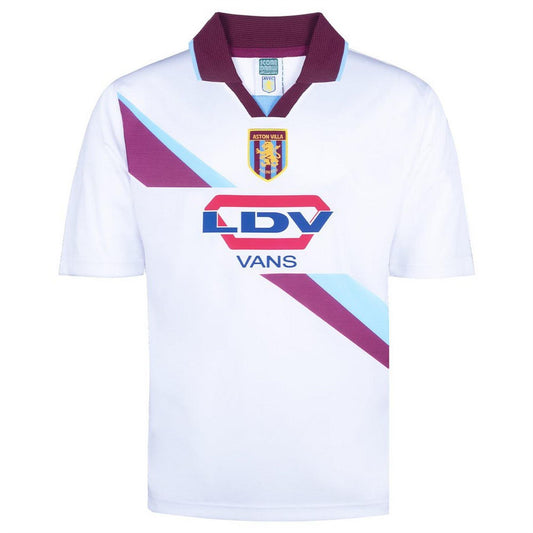 White-Blue - Front - Score Draw Mens Aston Villa FC Away Shirt