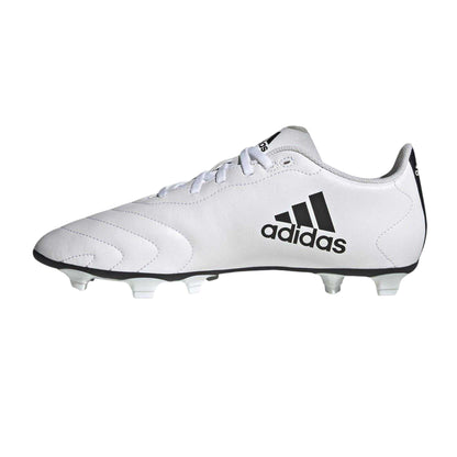 White - Side - Adidas Mens Goletto VIII Firm Ground Football Boots