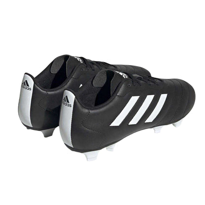 Black-White - Back - Adidas Mens Goletto VIII Firm Ground Football Boots