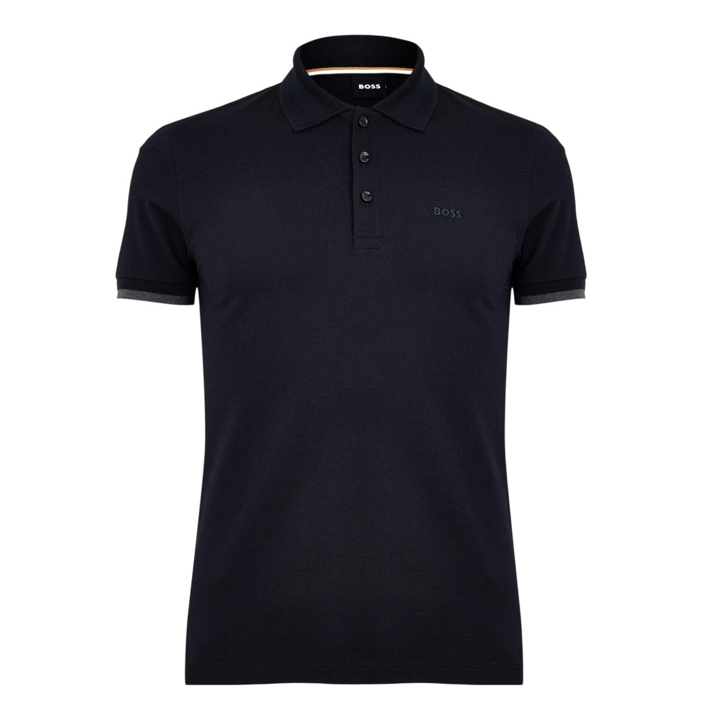 Blue - Front - Boss Mens Phillipson Collared Polo Shirt