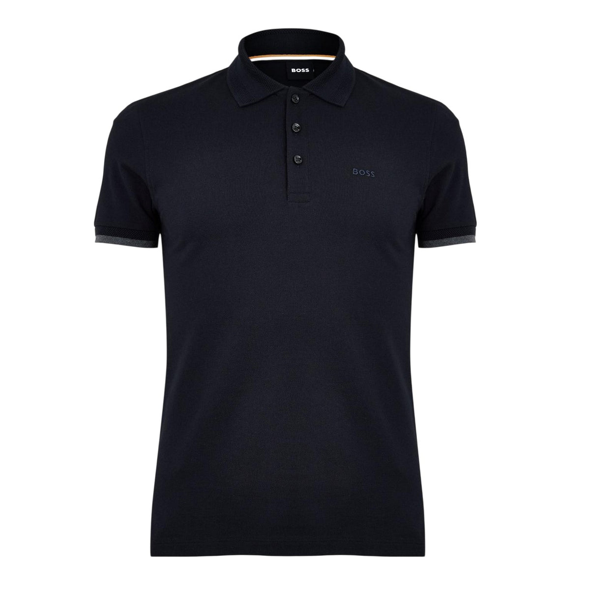 Blue - Front - Boss Mens Phillipson Collared Polo Shirt