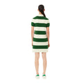 Cream-Dark Green - Back - Lacoste Womens-Ladies French Made Polo Shirt Dress