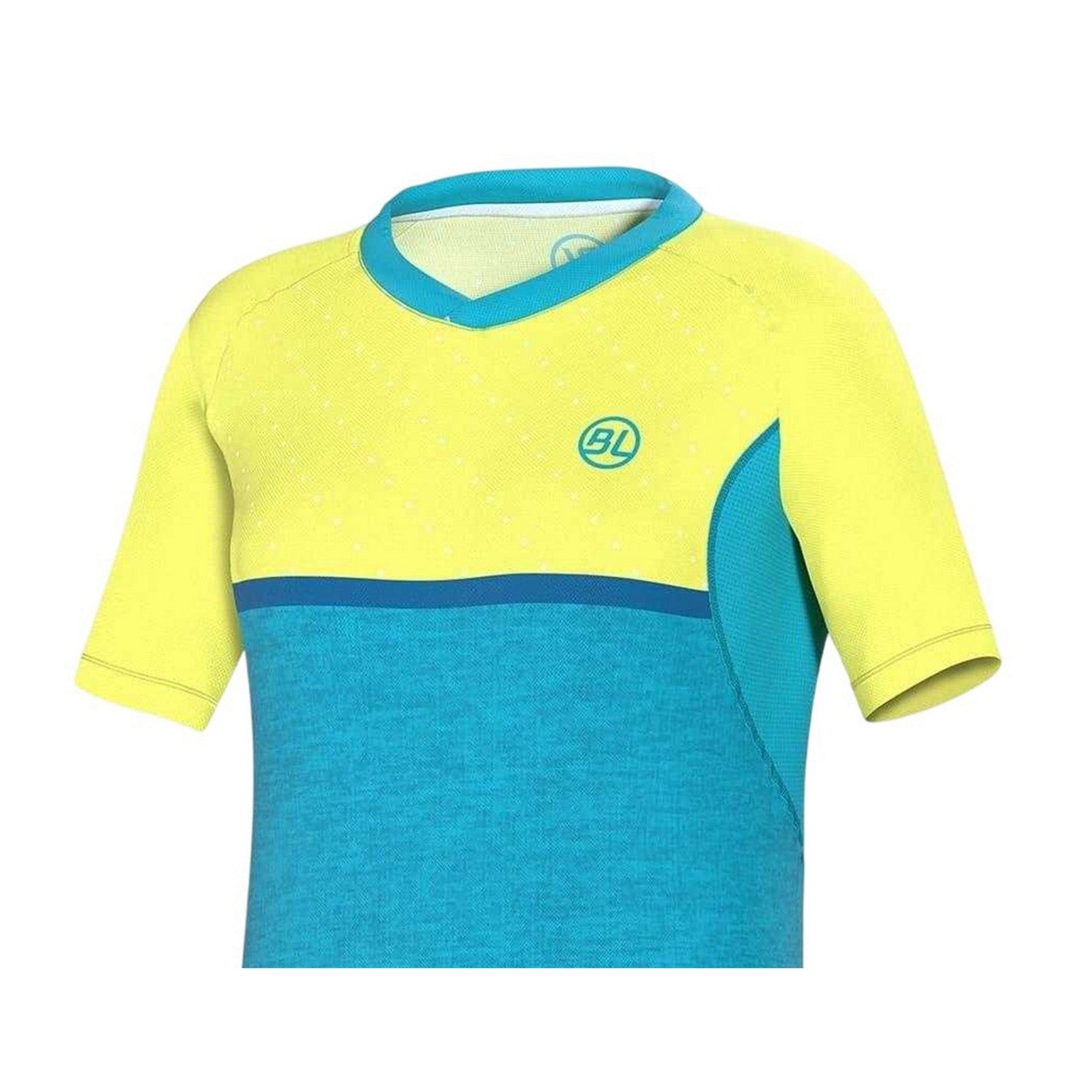 Yellow - Side - Bicycle Line Womens-Ladies Pedavena Colour Block Cycling Jersey