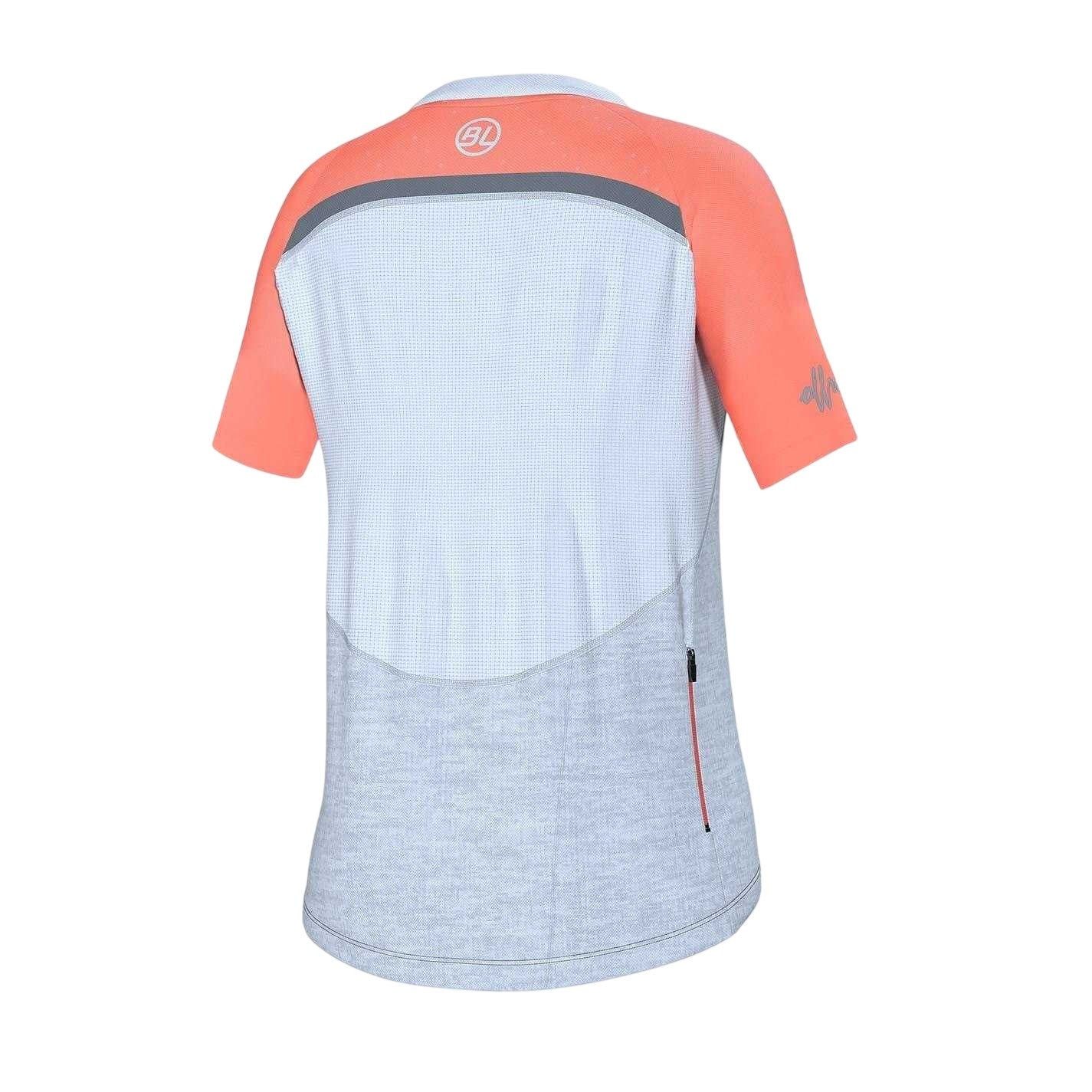 Red - Back - Bicycle Line Womens-Ladies Pedavena Colour Block Cycling Jersey