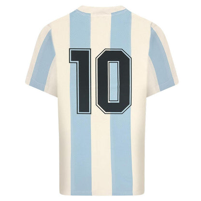 Blue-White - Back - Score Draw Mens Argentina Football Jersey