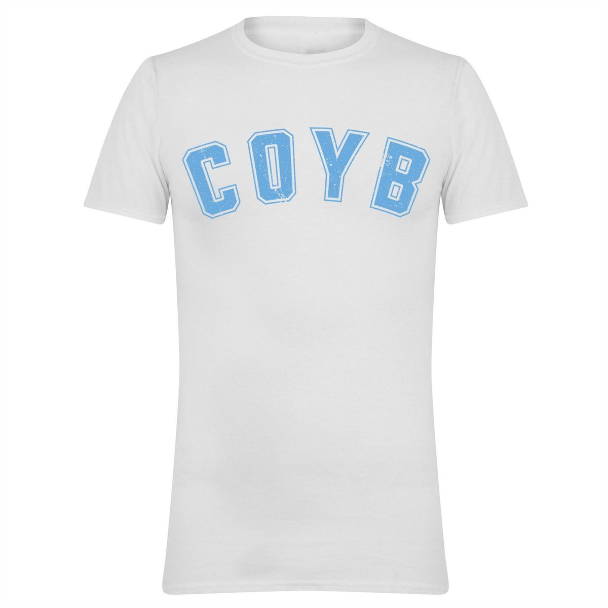 White-Blue - Front - Everton FC Mens COYB Text T-Shirt