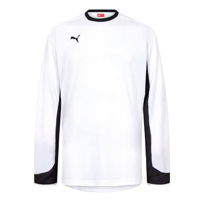 White - Front - Puma Mens Esito II Contrast Long-Sleeved Football Jersey