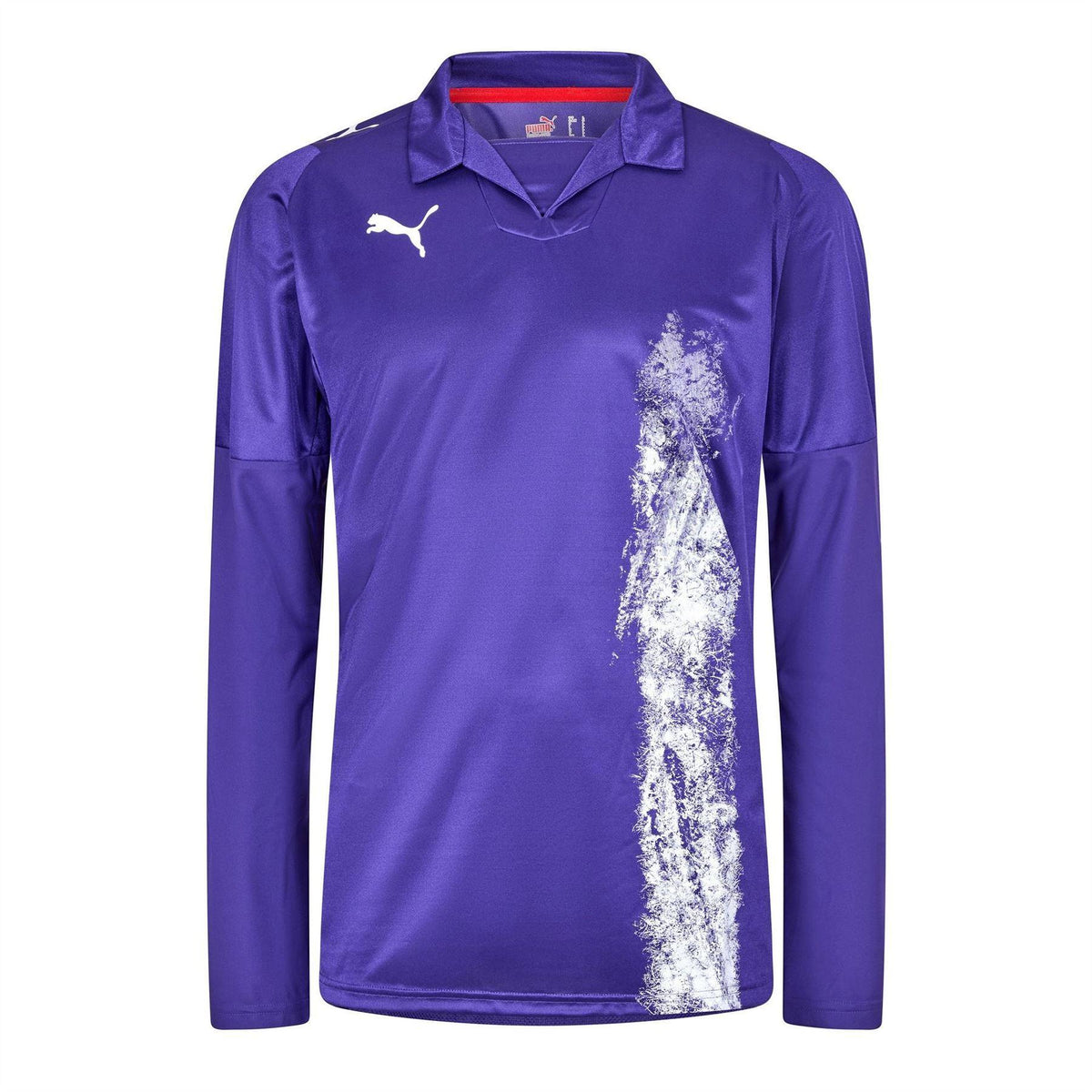 Purple - Front - Puma Mens Esito II Contrast Long-Sleeved Football Jersey