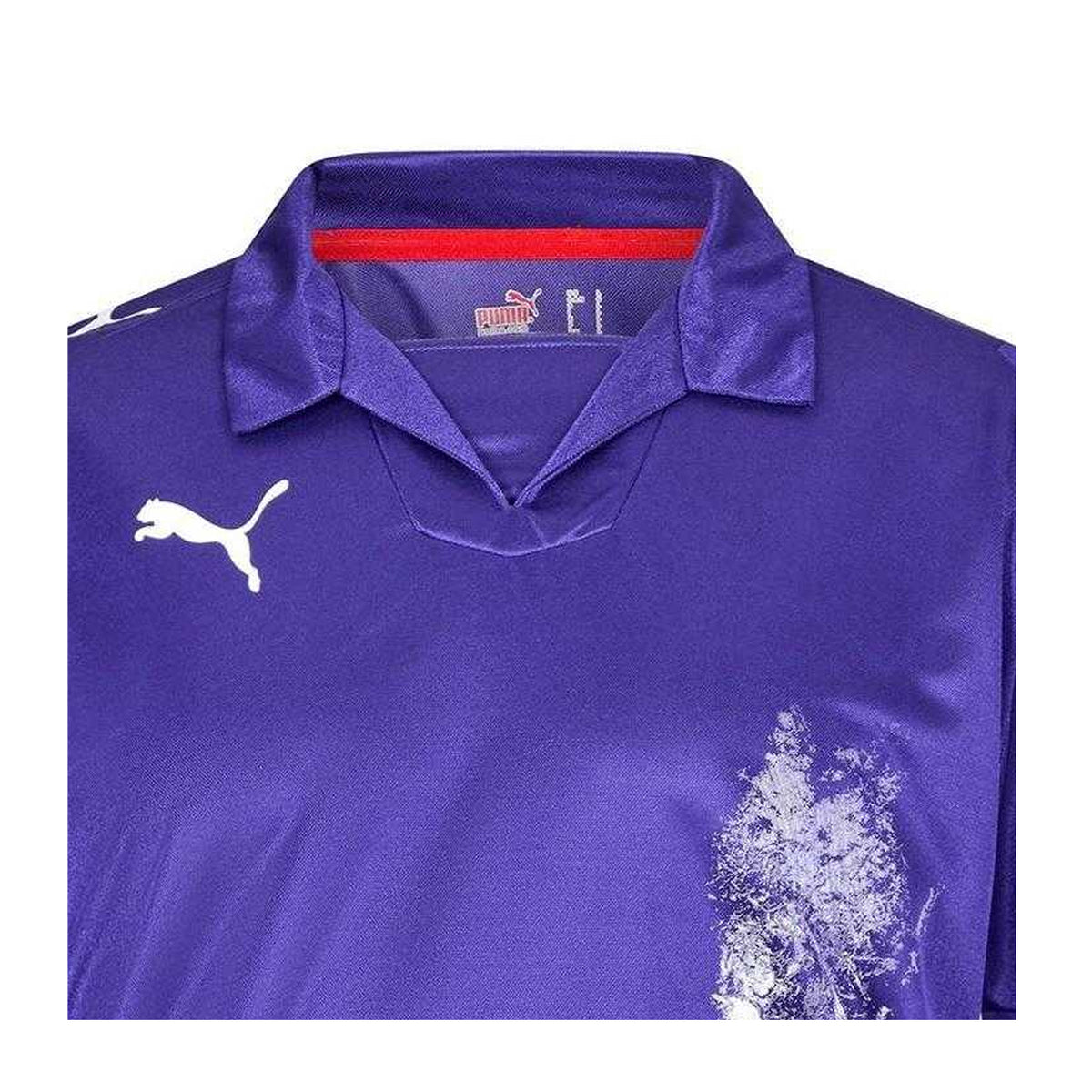 Purple - Side - Puma Mens Esito II Contrast Long-Sleeved Football Jersey