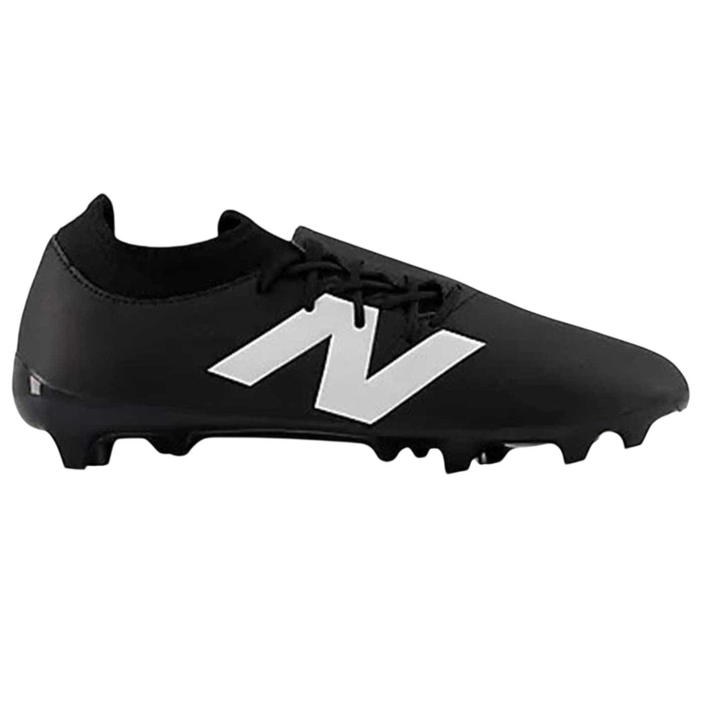 Black-White - Front - New Balance Mens Tekela Team Firm Ground Football Boots