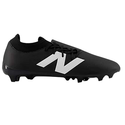Black-White - Front - New Balance Mens Tekela Team Firm Ground Football Boots