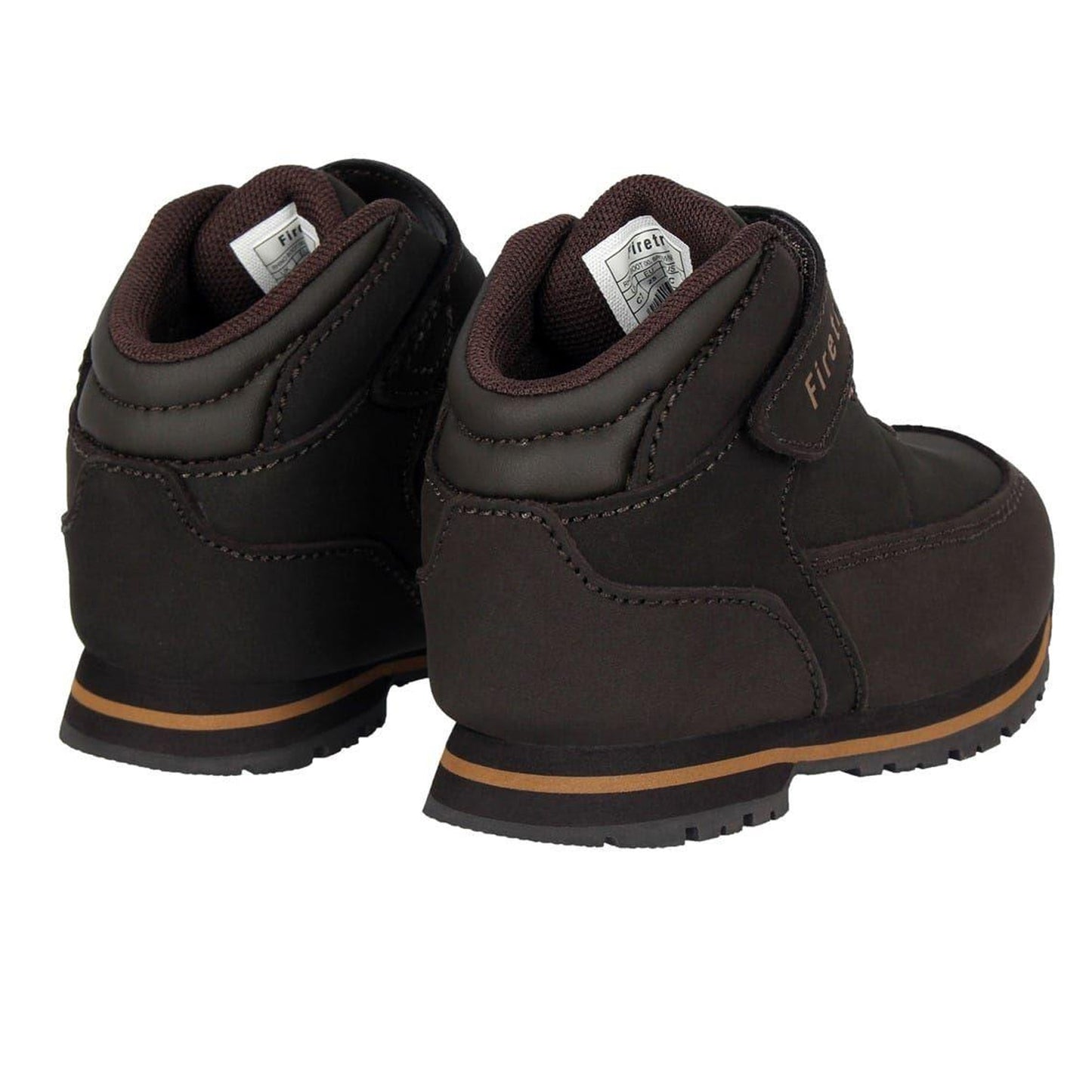Brown - Back - Firetrap Baby Rhino Leather Boots