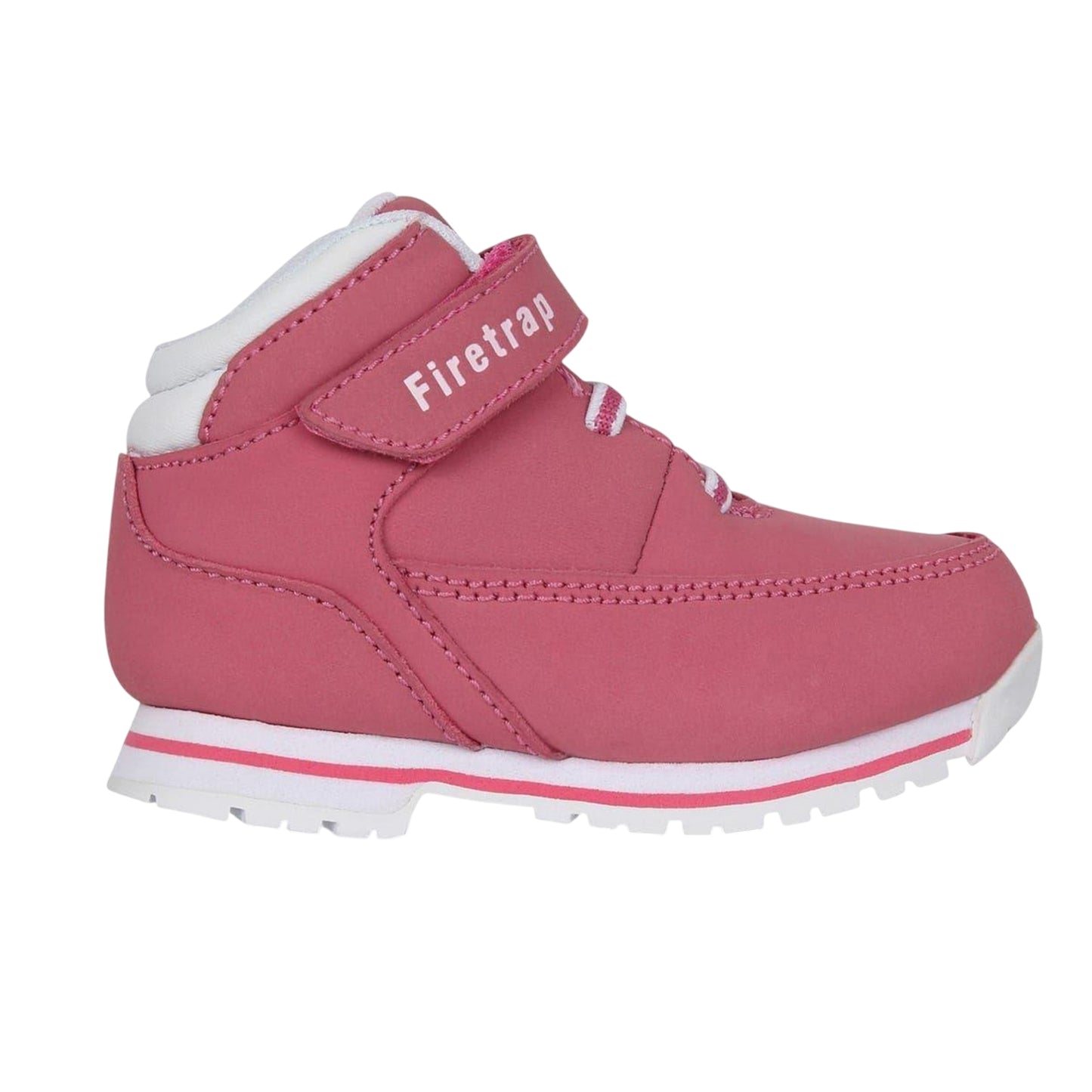 Pink-White - Front - Firetrap Baby Rhino Leather Boots