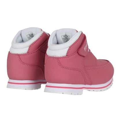 Pink-White - Back - Firetrap Baby Rhino Leather Boots