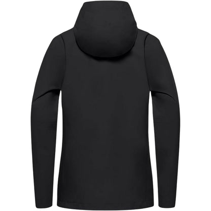 Black - Back - Jack Wolfskin Womens-Ladies Trailtime Waterproof Jacket