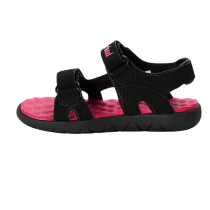 Black-Bright Pink - Back - Timberland Baby Perkins Row Sandals