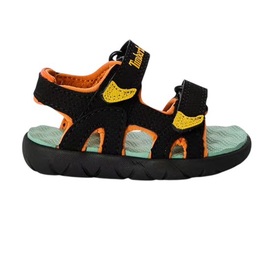 Black-Yellow - Front - Timberland Baby Perkins Row Sandals