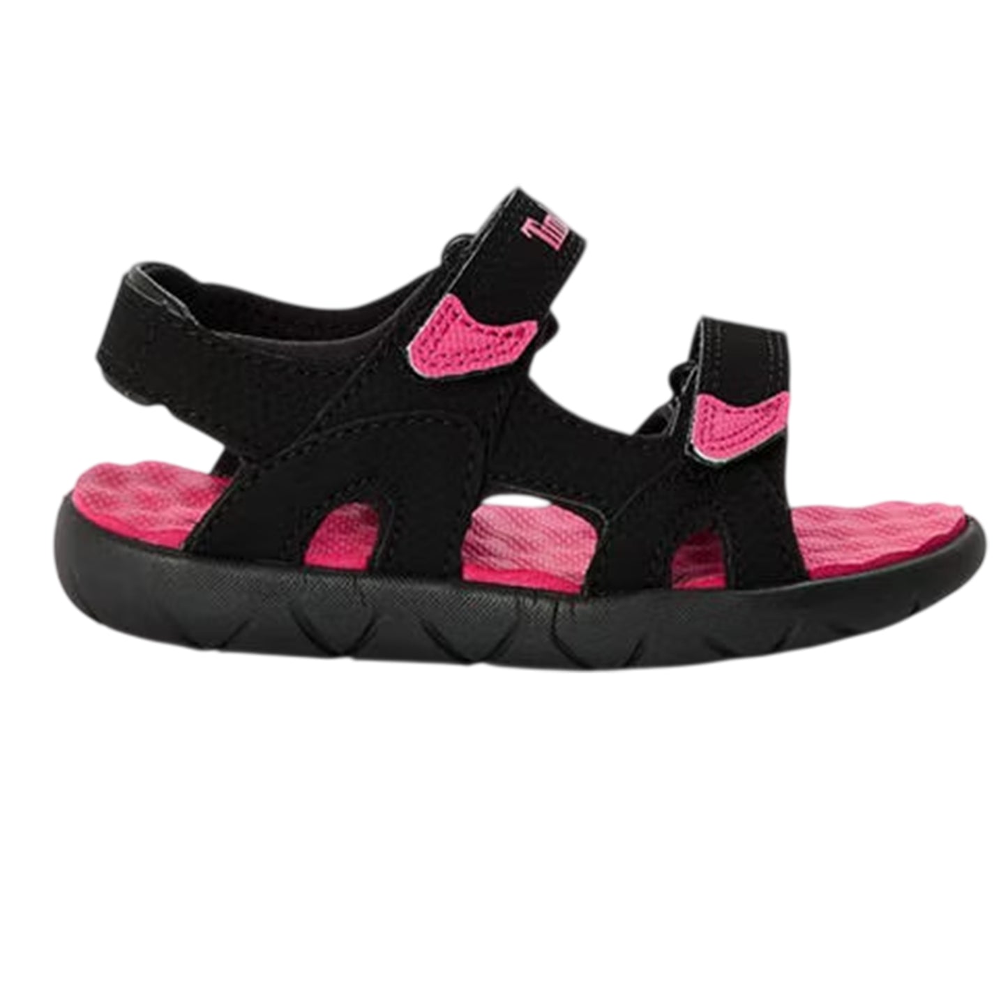 Black-Bright Pink - Front - Timberland Baby Perkins Row Sandals