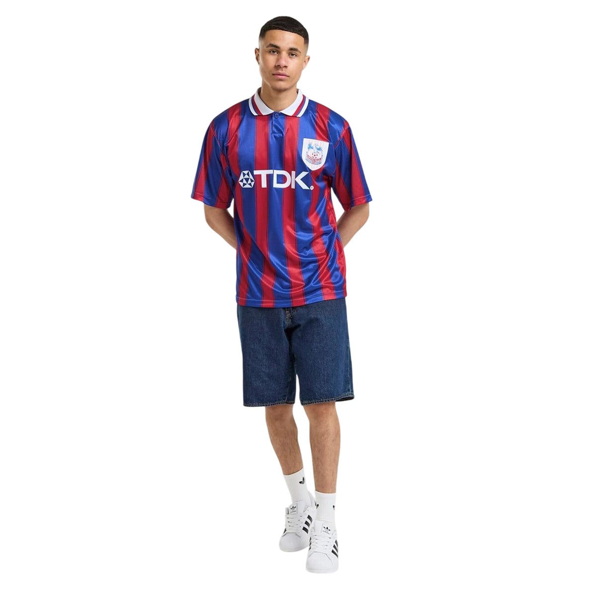 Red-Blue - Pack Shot - Score Draw Mens Crystal Palace Home Jersey