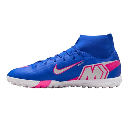 Blue-White-Pink - Side - Nike Mens Mercurial Superfly 10 Academy Football Boots