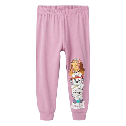 Mauve-Orchid - Side - Paw Patrol Girls Characters Long Pyjama Set