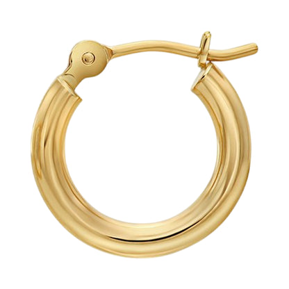 Gold - Front - Ragbag Oda Circular Hoop Earrings