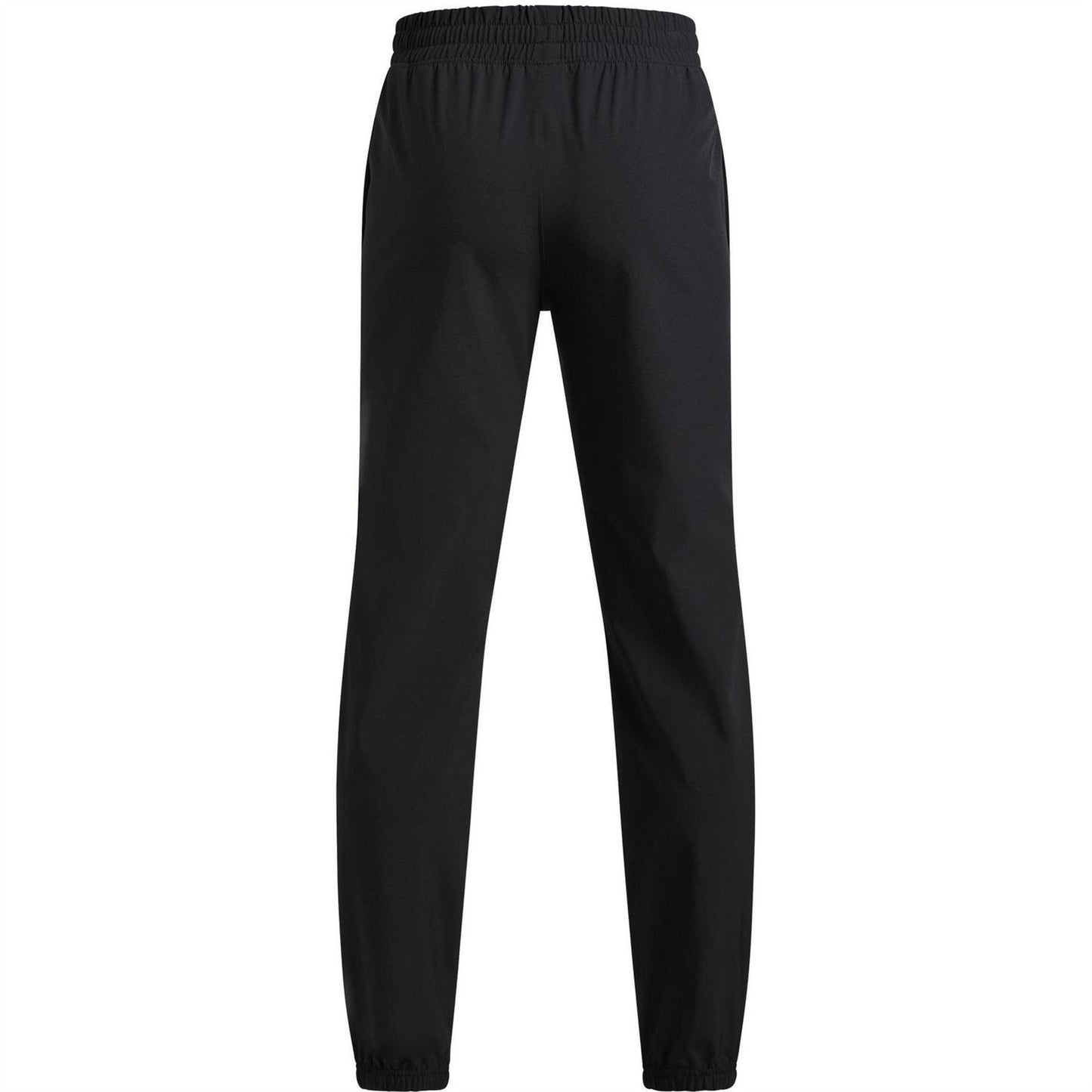 Black-White - Back - Under Armour Childrens-Kids Vibe Woven Relaxed Fit Joggers