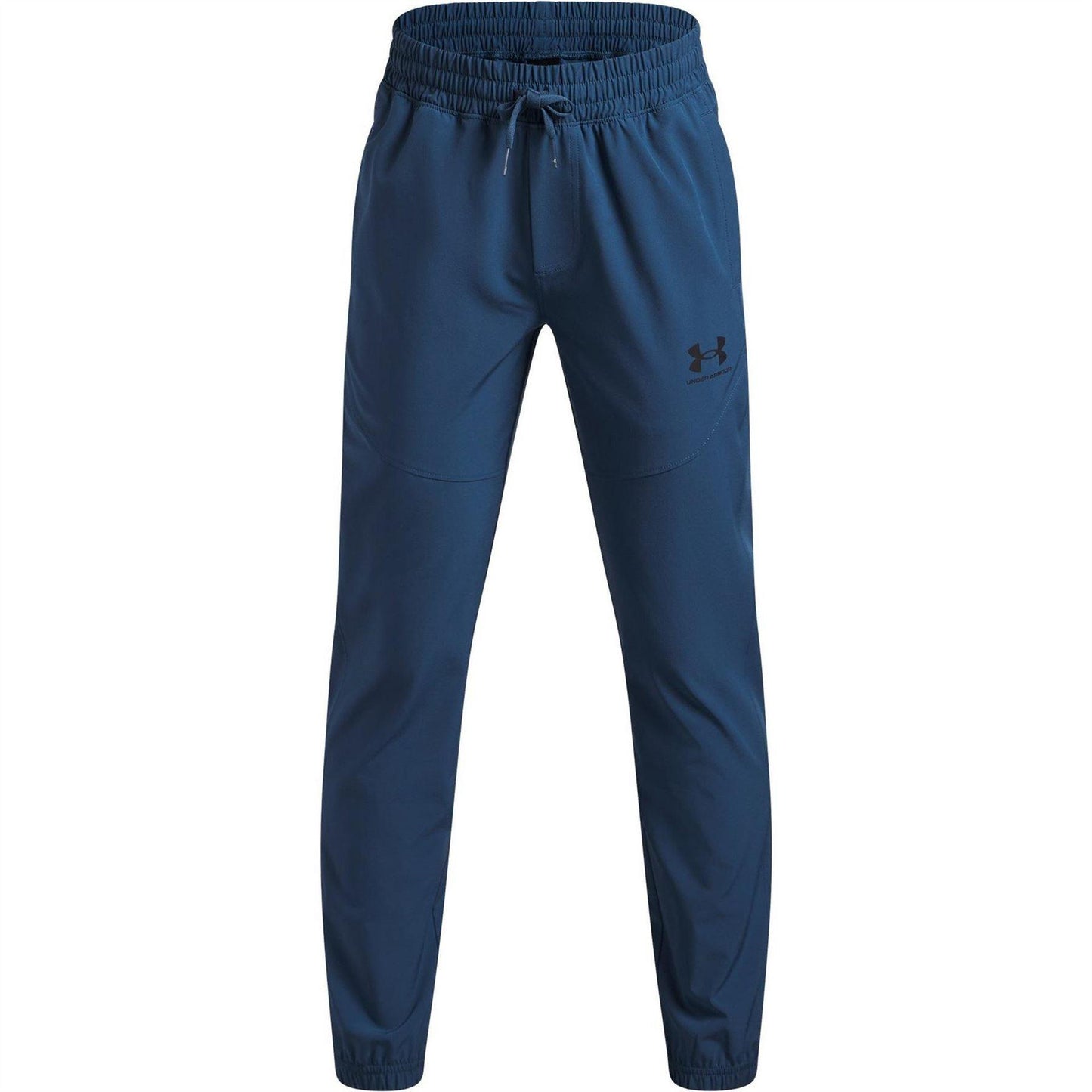 Blue-Black - Front - Under Armour Childrens-Kids Vibe Woven Relaxed Fit Joggers