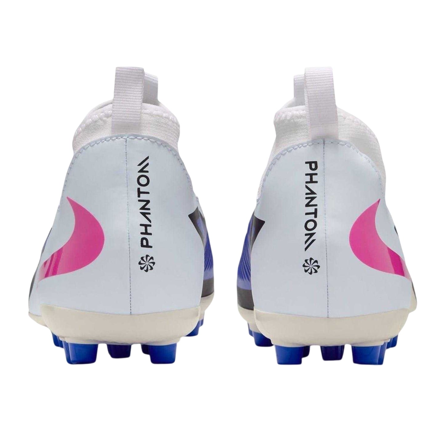 Blue-White-Pink - Back - Nike Childrens-Kids Academy Firm Ground Football Boots
