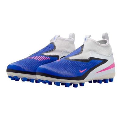 Blue-White-Pink - Pack Shot - Nike Childrens-Kids Academy Firm Ground Football Boots