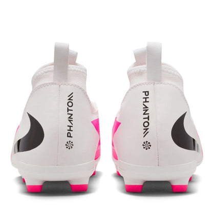 White-Pink - Pack Shot - Nike Childrens-Kids Academy Firm Ground Football Boots