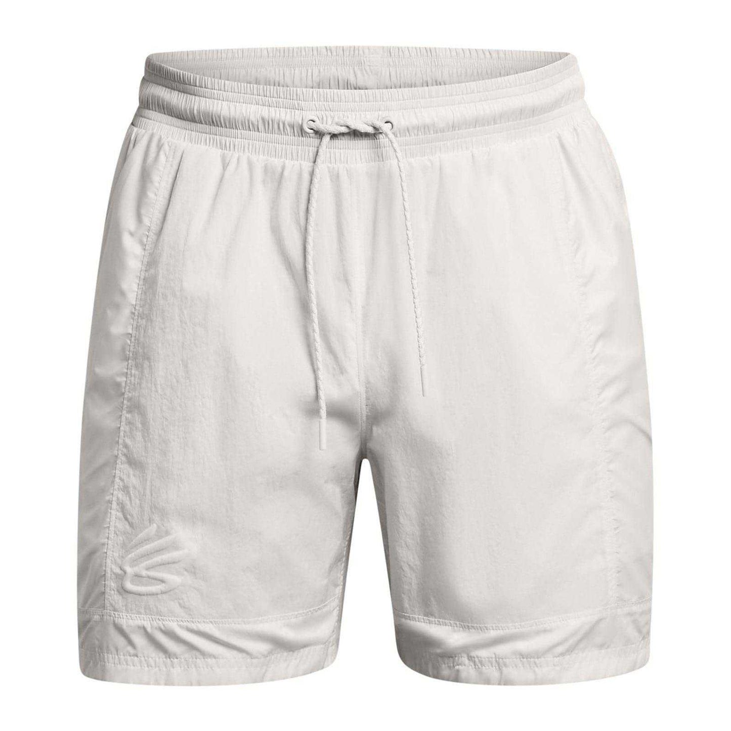 White - Front - Under Armour Mens Curry Track Shorts