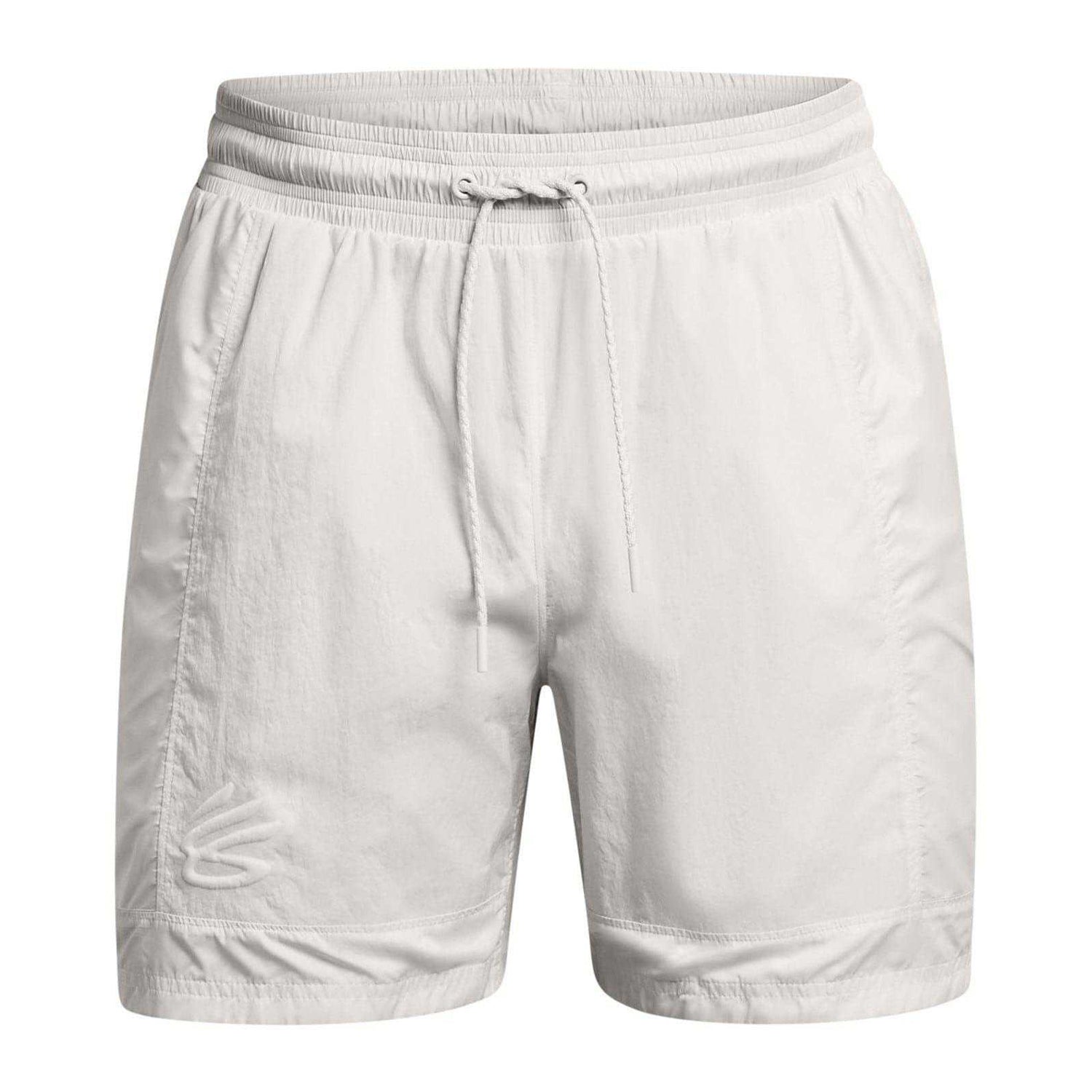 White - Front - Under Armour Mens Curry Track Shorts