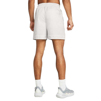 White - Back - Under Armour Mens Curry Track Shorts