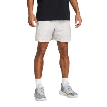 White - Side - Under Armour Mens Curry Track Shorts