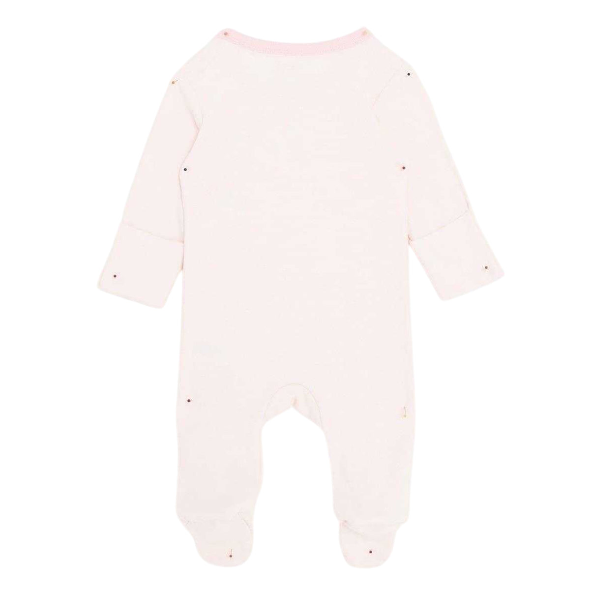 Pink - Back - Hello World Baby Girls Crew Neck Long Pyjama Set