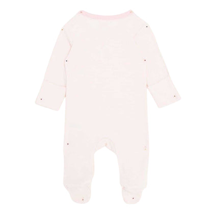 Pink - Back - Hello World Baby Girls Crew Neck Long Pyjama Set