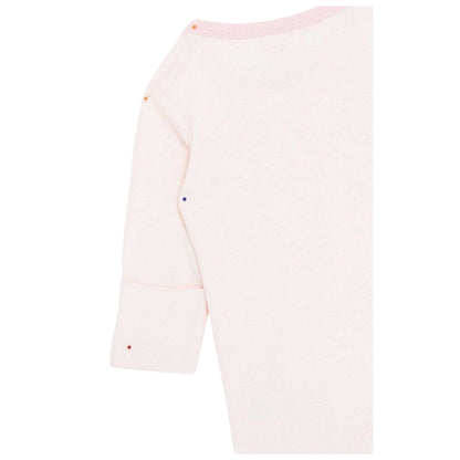 Pink - Side - Hello World Baby Girls Crew Neck Long Pyjama Set