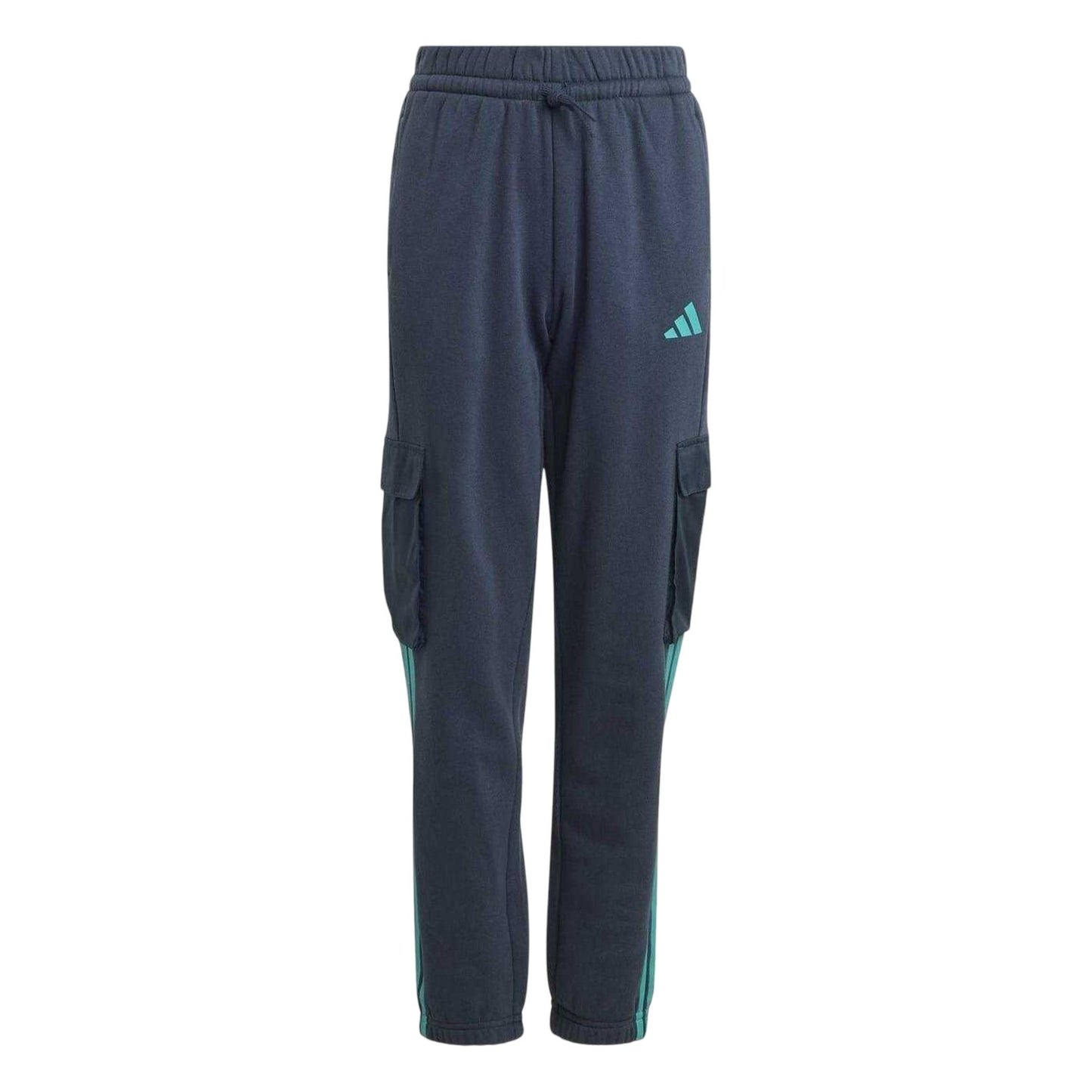 Ink Blue - Front - Adidas Childrens-Kids Utility Fleece Joggers