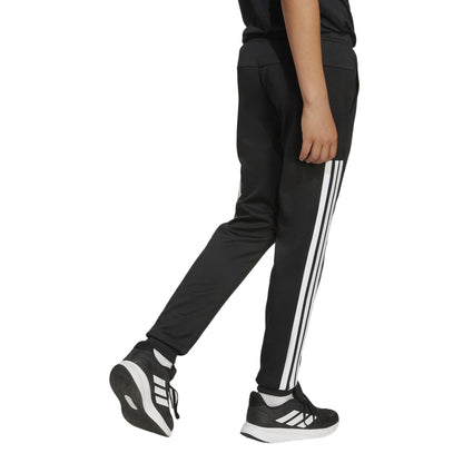 Black - Back - Adidas Childrens-Kids Essentials 3 Stripes Tracksuit Bottoms