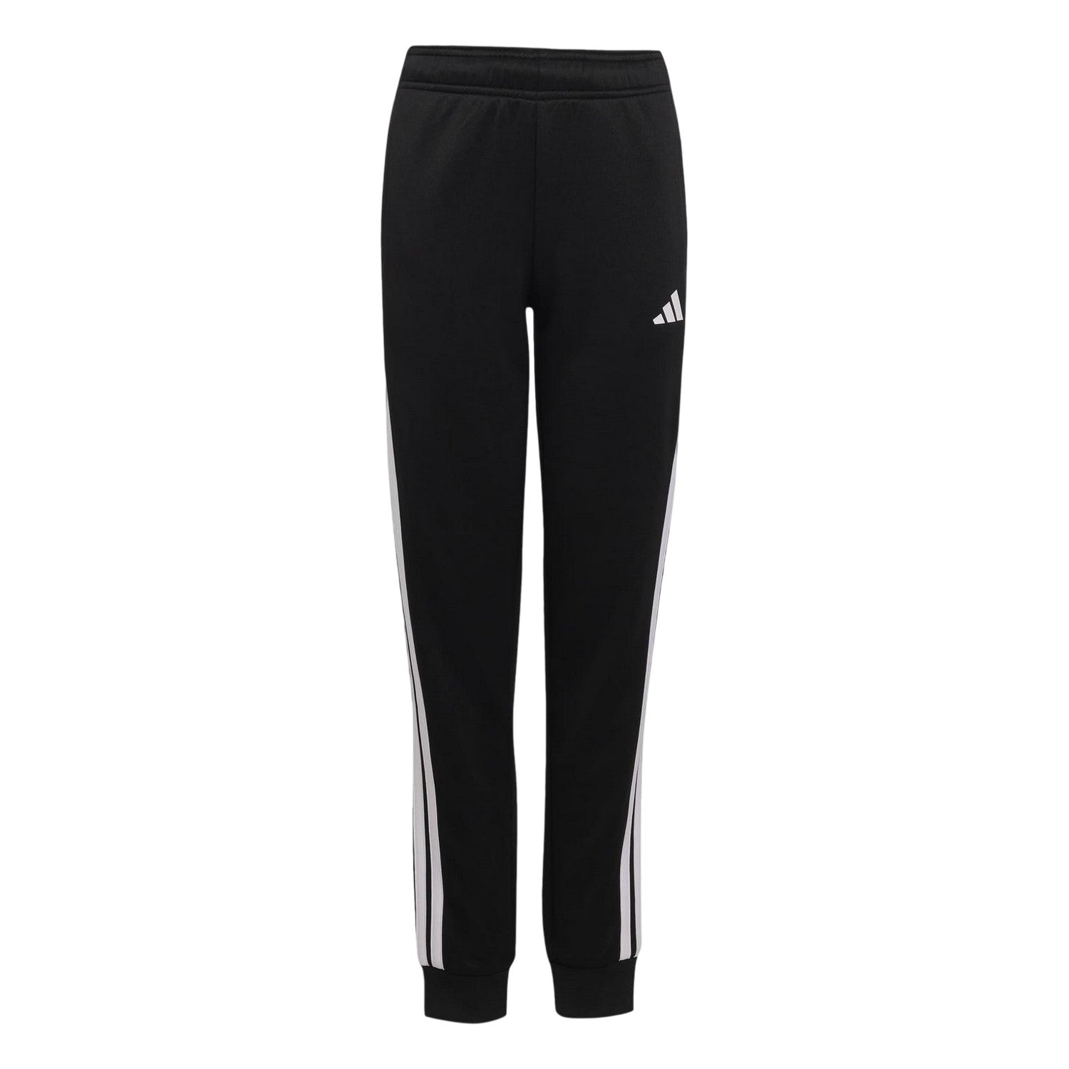 Black - Front - Adidas Childrens-Kids Essentials 3 Stripes Tracksuit Bottoms
